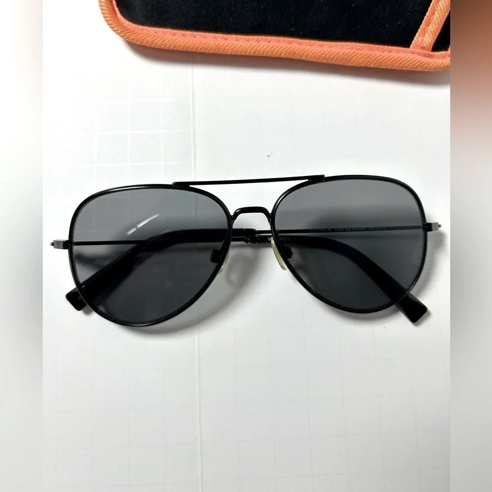 Warby Parker Black Raider M Aviator Unisex Sunglasses